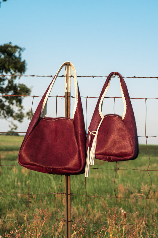 Berry Bright hobo bag