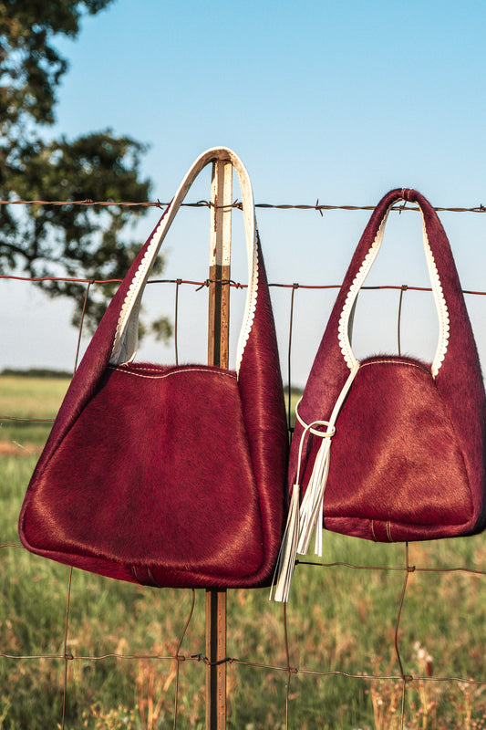 Berry Bright hobo bag - Large