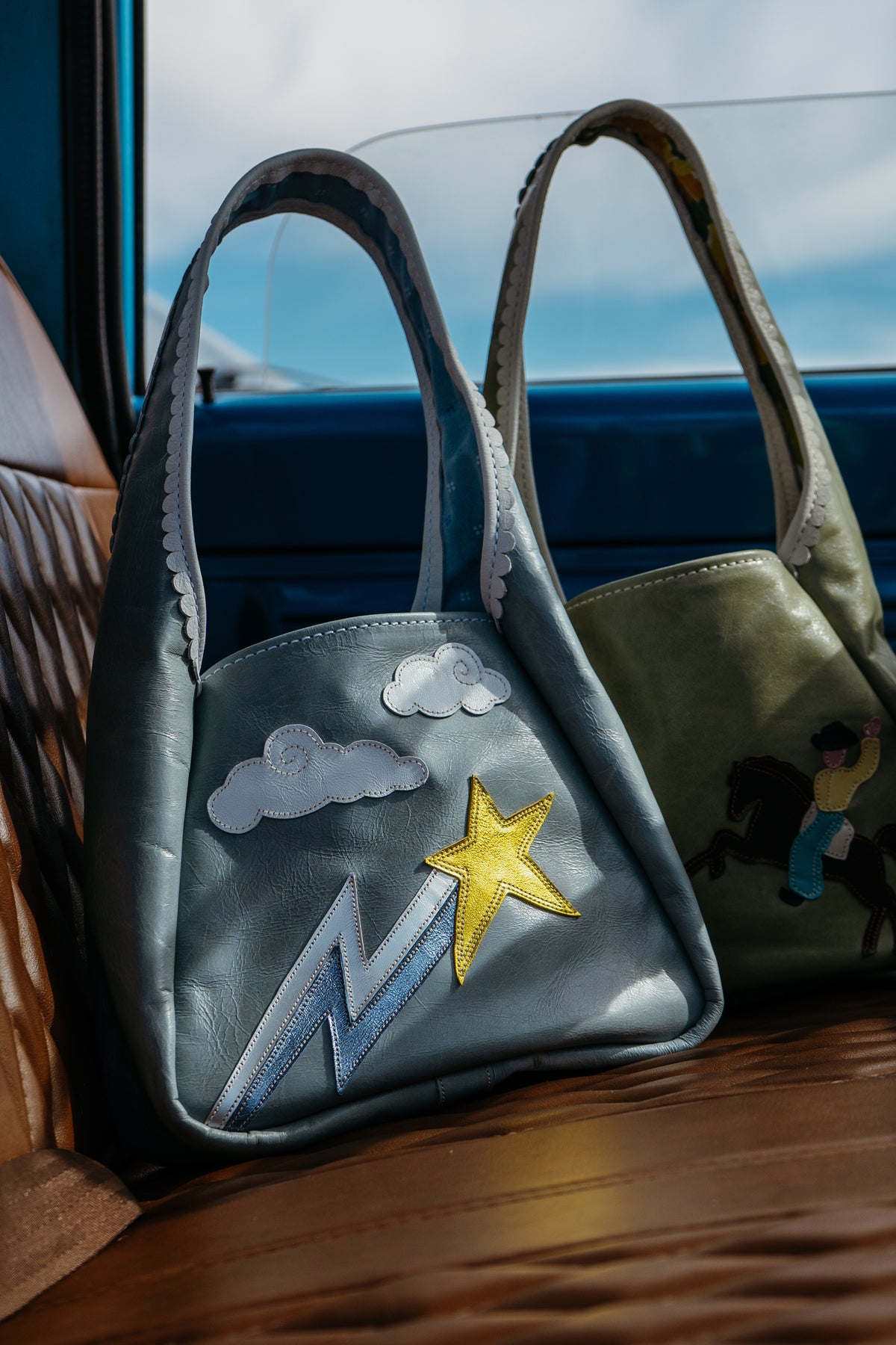 Shooting star hobo bag