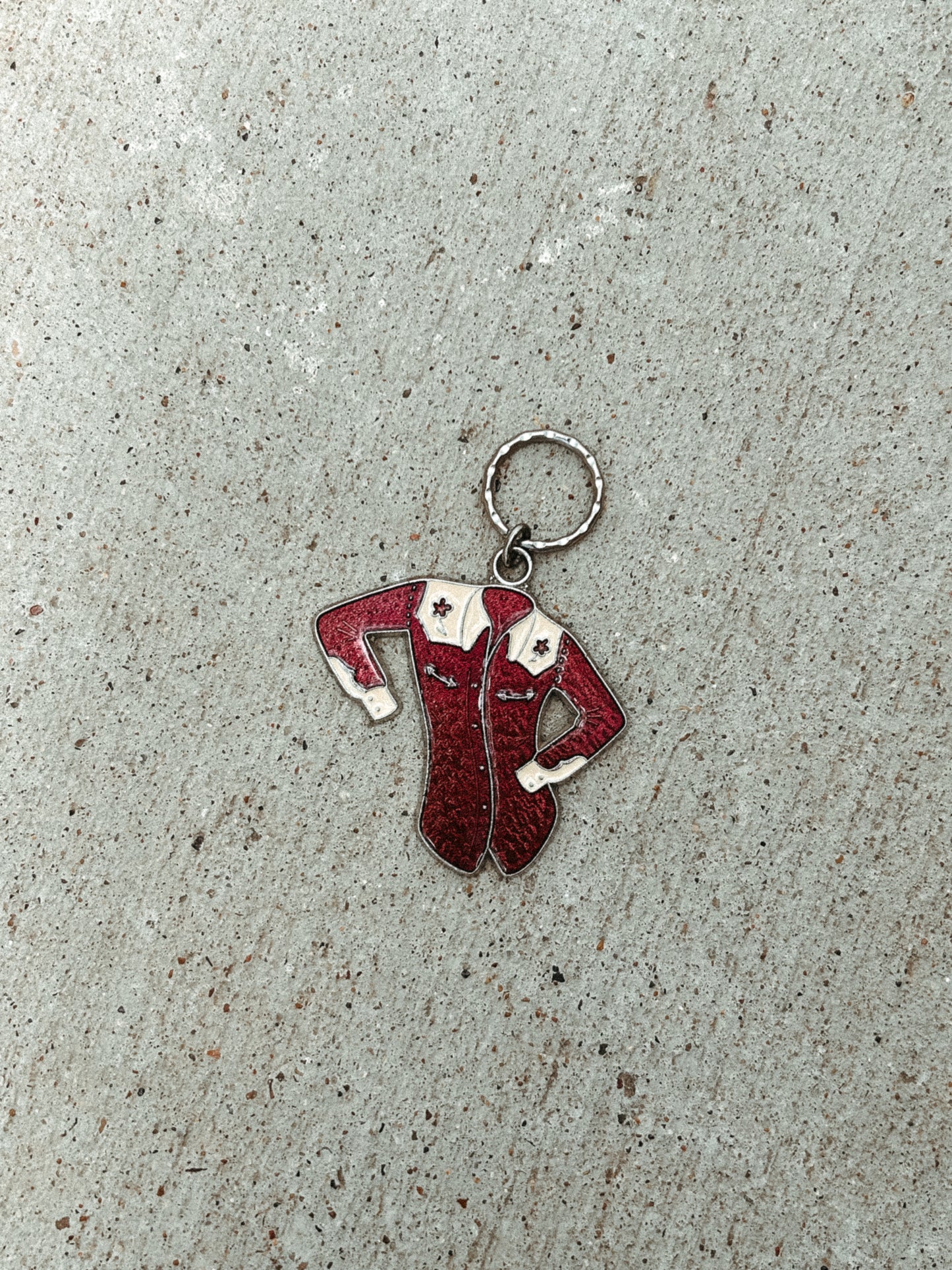 Vintage enamel keychain