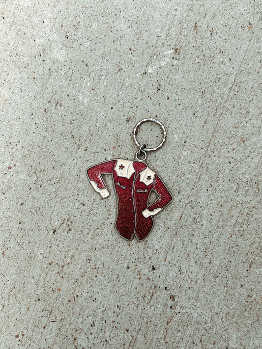 Vintage enamel keychain