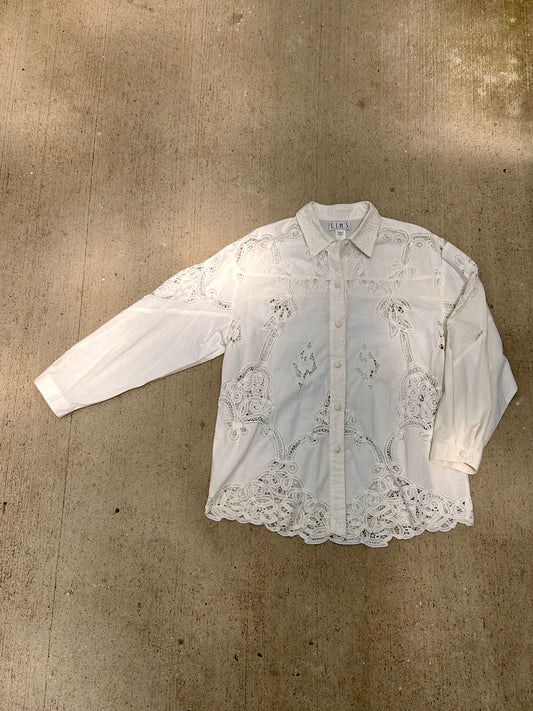 Linen button down