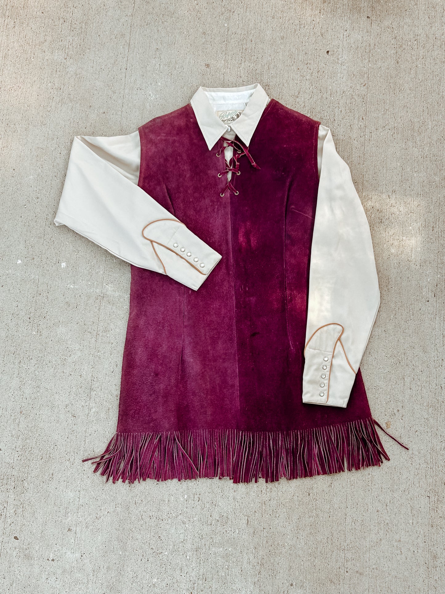 1970's suede dress