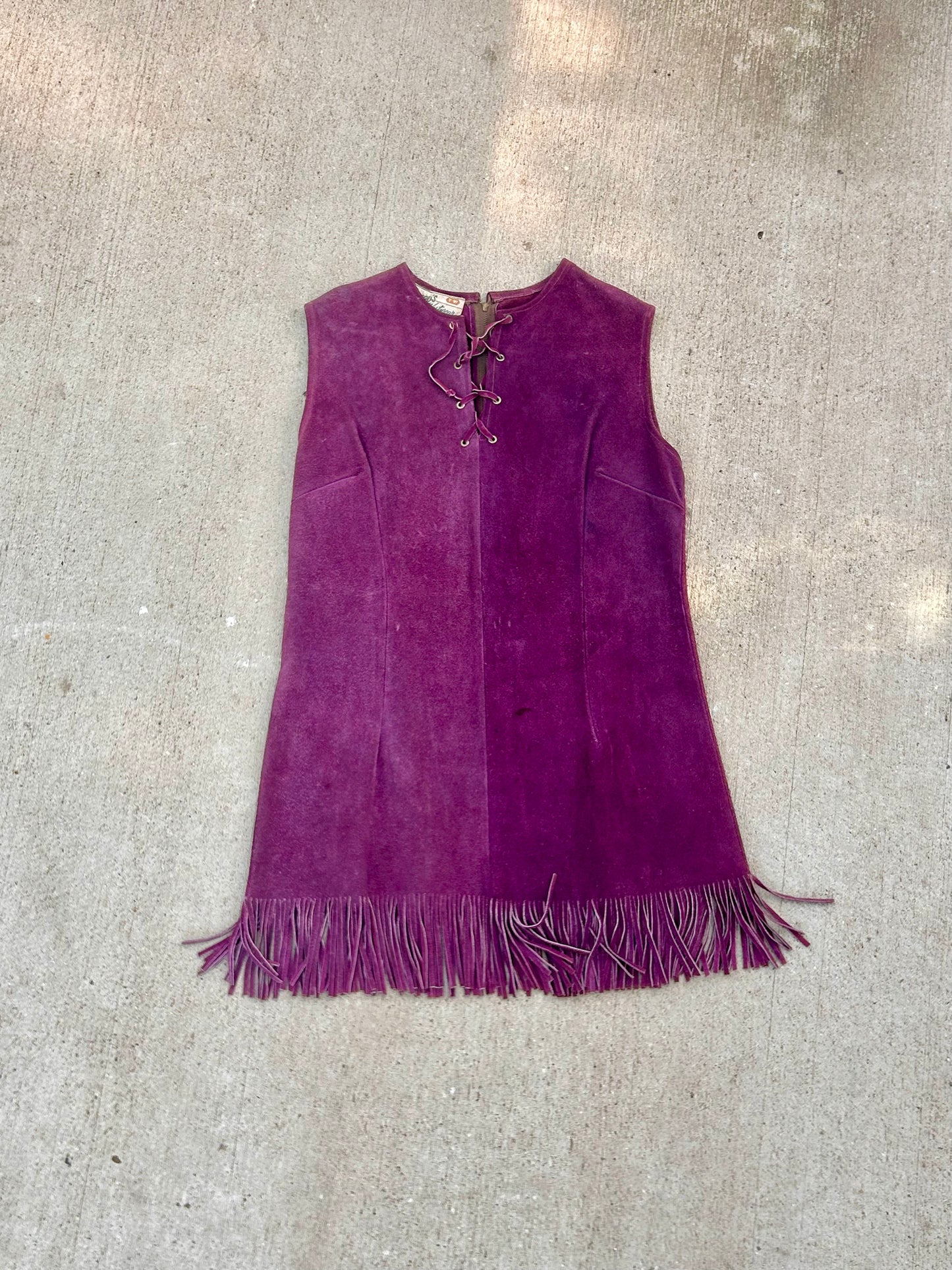 1970's suede dress