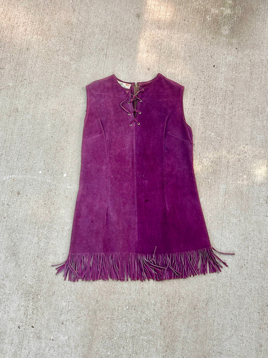 1970's suede dress