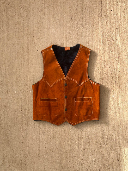 Vintage suede lined vest