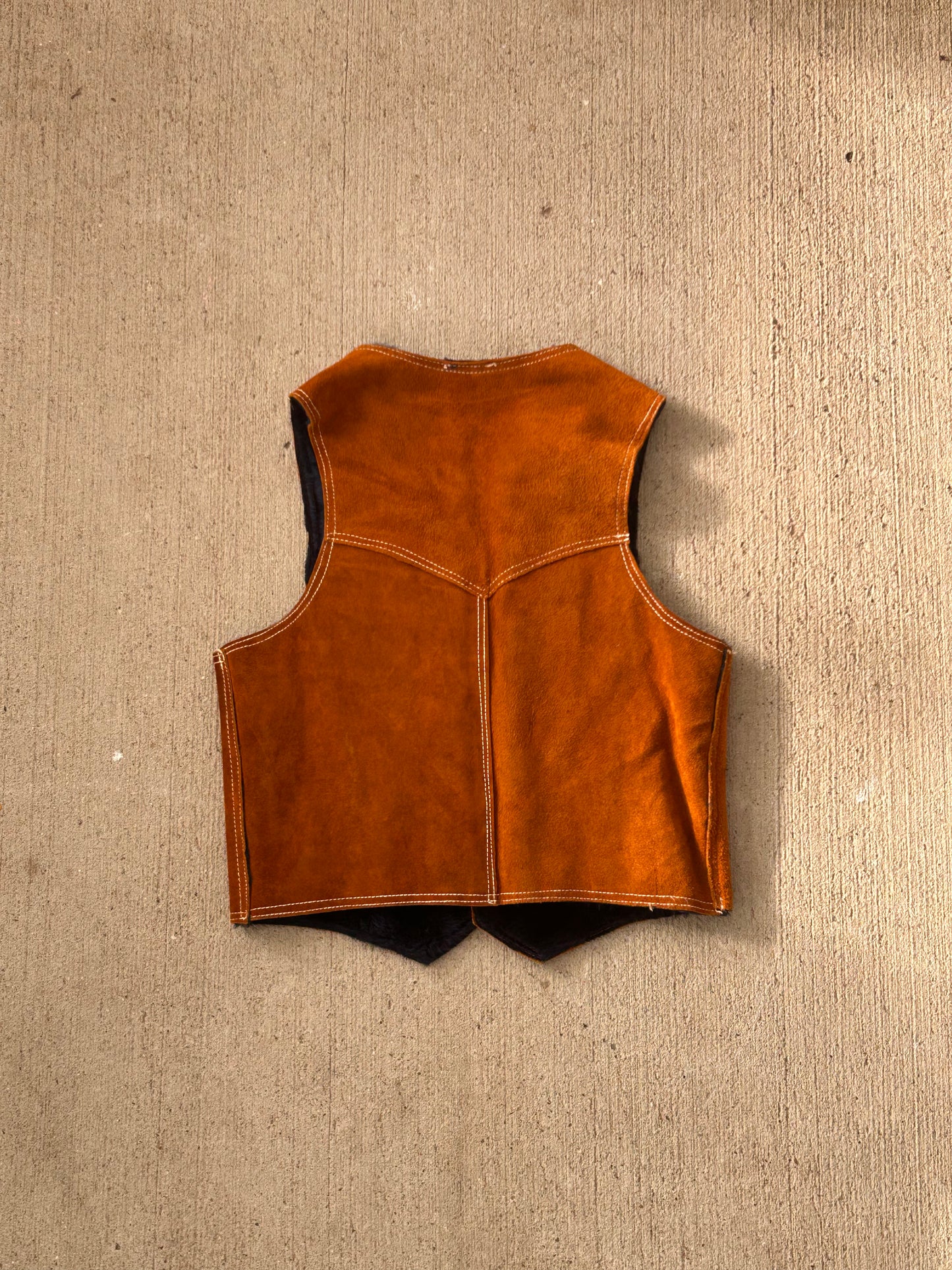 Vintage suede lined vest